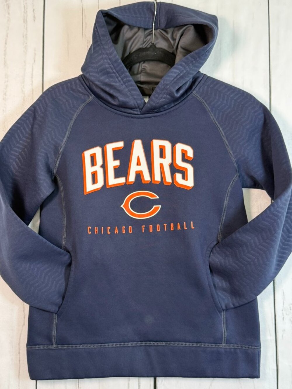 NFL Team Apparel Chicago Bears Youth Medium (10/12) Fleece Lined Hoodie